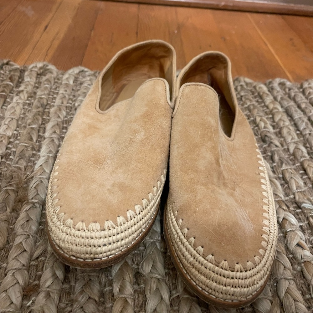 Vince Cognac slip on espadrilles